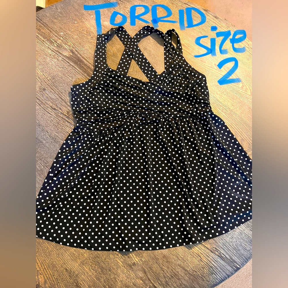 Strappy Polka dot blouse for date night!